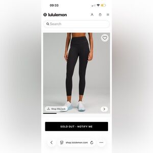 Lululemon Black Leggings, like new